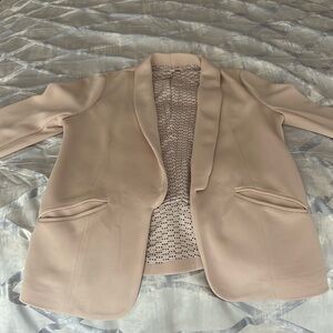 Light pink “sky’s are blue” blazer.  Super soft. 3/4 sleeve.
